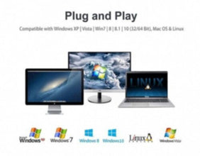 UNITEK | USB3.0 USB-C Laptop Universal Docking Station  5V2A Power Adaptor | Y-3708