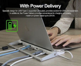 UNITEK | USB3.0 USB-C Laptop Universal Docking Station  5V2A Power Adaptor | Y-3708