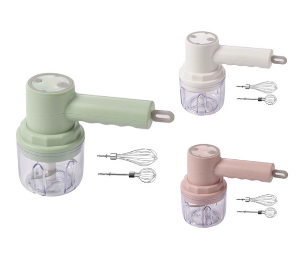 Electric Hand Mixer with USB Rechargeable Hand Blender and Whisk Handheld Mixer | JPK7155