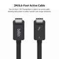 BELKIN | Active Thunderbolt 4 Cable USB Type C Connection with 100W Power Black  | TE0221622