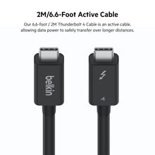 BELKIN | Active Thunderbolt 4 Cable USB Type C Connection with 100W Power Black  | TE0221622