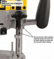 DEWALT | Electronic Plunge Router  6-8-12 mm 2000W | DW625EK-GB