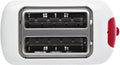 MOULINEX | PRINCIPIO 2-Slots Toaster 850W White-Red | LT160127