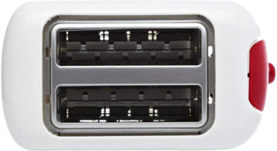 MOULINEX | PRINCIPIO 2-Slots Toaster 850W White-Red | LT160127