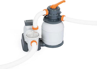 BESTWAY | Power Steel Rectangular Above Ground Swimming Pool Set and Pool Cover 21ftx9ftx52 | BES115TOY01911