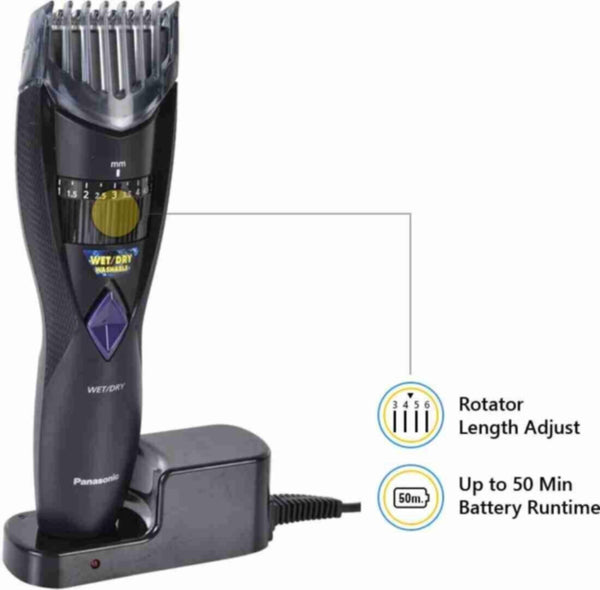 PANASONIC | Wet/Dry Precision Cutting Rechargeable Trimmer with Quick Adjust Dial | ER GB 37