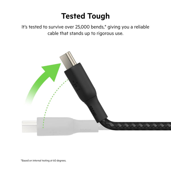 BELKIN | BoostCharge Flex USB C to USB C Cable 60W 3M Black | TE0214433