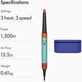 DYSON | Airwrap HS08 Multi-Styler & Dryer Straight+Wavy Ceramic Patina Topaz | 533593-01