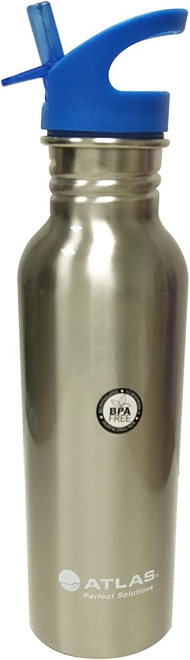 ATLAS | Water Bottle Sipper S.Steel Blue 0.75 Ltrs | AS-WB0687-BE