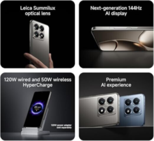 XIAOMI | 14T Pro 5G Mobile 12GB RAM+512GB Leica Triple Camera 50+50+12MP 32MP Front camera