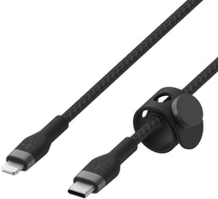 BELKIN | BOOSTâ†‘CHARGE Pro Flex 15W Usb-C Braided Silicone with Lightning 3M Black for Iphone & Ipad | CAA011BT3MBK
