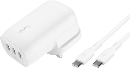 BELKIN | BoostCharge 3 Port USB C Wall Charger With PPS 67W White | TE0218280