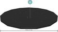 BESTWAY | Round Pool Cover For Above Ground Pools 4.88 and 5.49m | BES115TOY01756