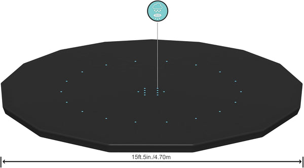 BESTWAY | Round Pool Cover For Above Ground Pools 4.88 and 5.49m | BES115TOY01756