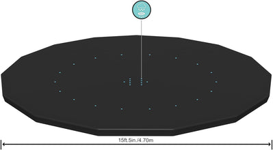 BESTWAY | Round Pool Cover For Above Ground Pools 4.88 and 5.49m | BES115TOY01756