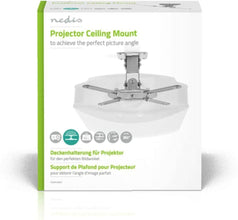 NEDIS | Projector Ceiling Mount 360Â° Rotatable, Max 10 kg, 130mm Ceiling | PJCM100GY