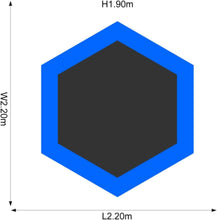 PLUM | 7ft Junior Jumper Trampoline with Enclosure Net Blue | 102402C82