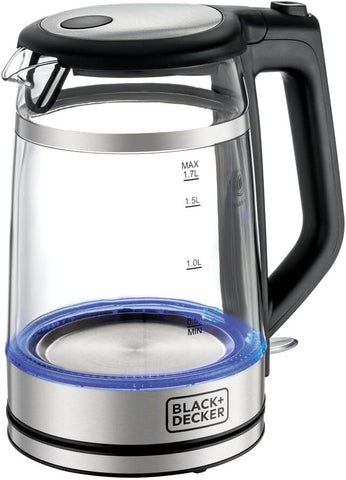BLACK+DECKER | Double Wall Glass Kettle 1.7L 2200W | GK220-B5