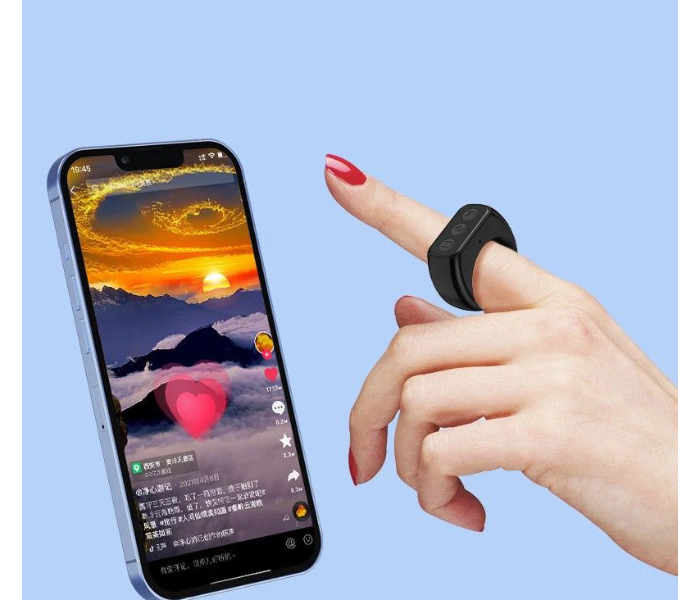 Generic Tiktok Bluetooth Remote Control Page Turner for  Android Cell Phone Camera Remote Shutter  | JPM0844