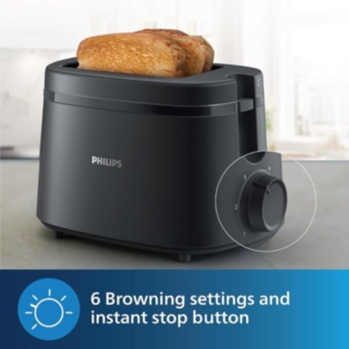 PHILIPS| 1000 Series 2-Slice Toaster 650W | HD2510/90