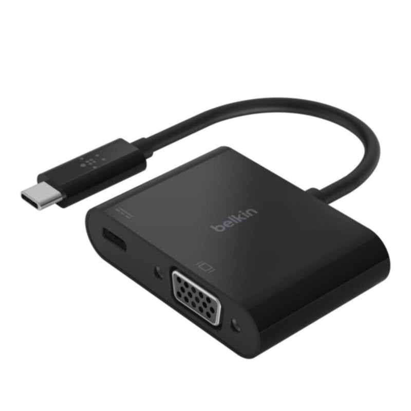 BELKIN | USB-C to VGA + Charge Adapter Black | AVC001btBK