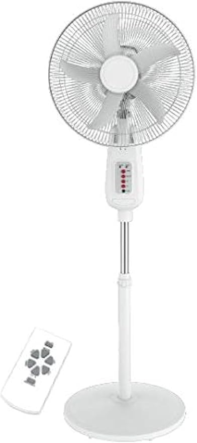 GEEPAS | Rechargeable Stand Fan White | Gf9480