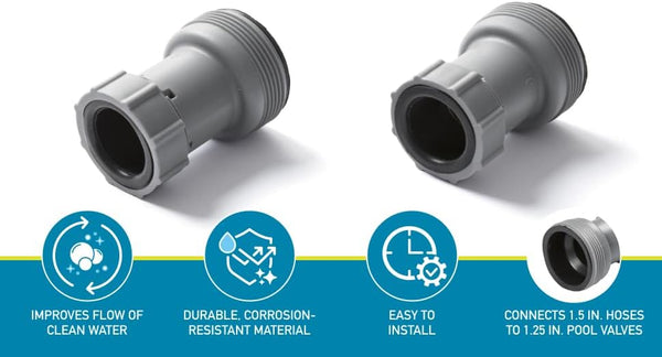 BESTWAY | Flowclear Hose Adapter Twin Pack 38mmx32mm | BES115TOY01798