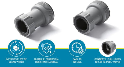 BESTWAY | Flowclear Hose Adapter Twin Pack 38mmx32mm | BES115TOY01798