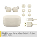 JABRA | Elite 3 In-Ear True Wireless Earbuds with Powerful Sound & Crystal Clear Calls Light Beige