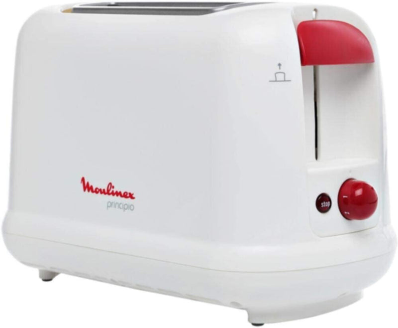 MOULINEX | PRINCIPIO 2-Slots Toaster 850W White-Red | LT160127