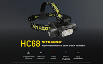 NITECORE | Focusable Headlamp, 2000 Lumen | HC68