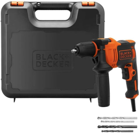 BLACK + DECKER | 710W Corded Drill With Kit Box | BEH710K-GB