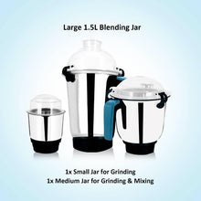 OSCAR | Indian Mixer with 3 Stainless Steel Jars 750W OMG750INDK | 201002000000143