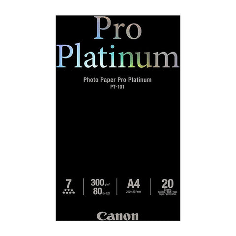 CANON | PT101 Pro Platinum Photo Paper A4 20 Sheets