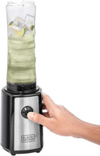 BLACK + DECKER | Personal Compact Sports Blender And Smoothie Maker 500ml 300W Black/Silver/Clear | SBX300-B5