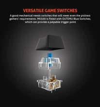 MEETION | Colorful Adjustable Rainbow Backlight Mechanical Gaming Keyboard | MT-MK500