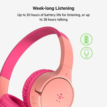 BELKIN | SOUNDFORMâ„¢ Mini Wireless On-Ear Headphones for Kids Pink | AUD002btPK