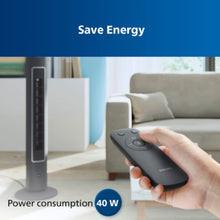 PHILIPS | 5000 Series Bladeless Technology Tower Fan with Touchscreen Panel and Remote Control Black | CX5535/11