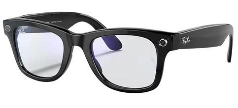 RAYBAN | Meta Wayfarer Smart Glasses Shiny Black Clear | RW4006Clear