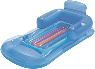 BESTWAY | Air Beach Mattress With Backrest And Armrests Silver 1.61mx84cm | BES115TOY00272