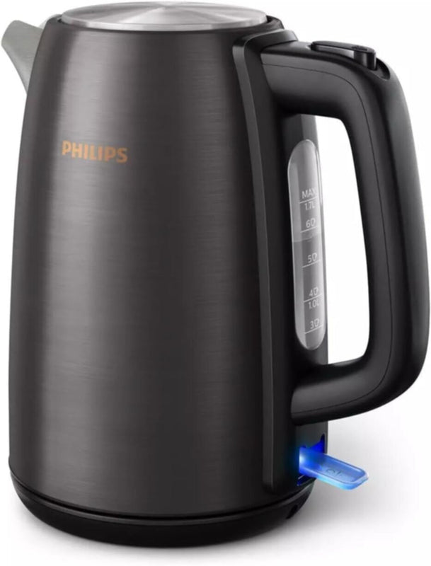 PHILIPS | 5000 Series Electric Metal Kettle 1.7Ltr 2200W Black & Copper | HD9352/31