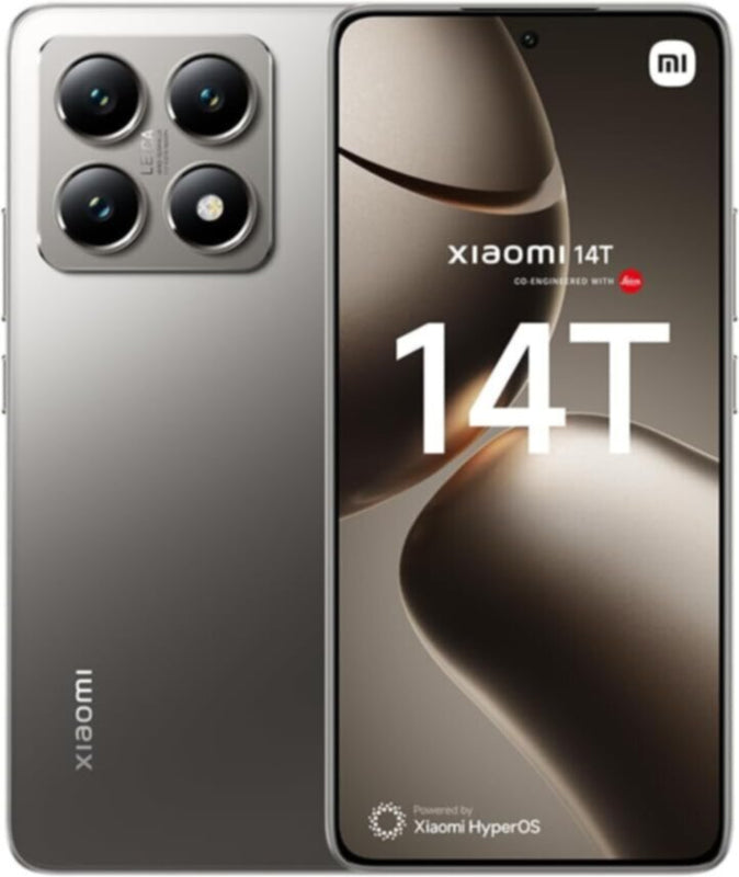 شاومي | موبايل 14T 5G بذاكرة وصول عشوائي (RAM) سعة 12 جيجابايت + 512 جيجابايت، كاميرا ثلاثية من لايكا بدقة 50+50+12 ميجابكسل، وكاميرا أمامية بدقة 32 ميجابكسل