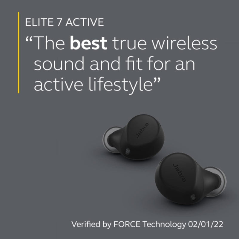 JABRA | Elite 7 Active In-Ear True Wireless Earbuds with Jabra Shake Grip Black
