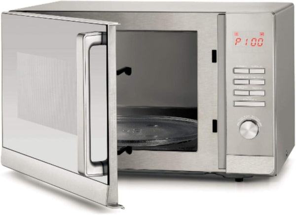 BLACK + DECKER | Countertop Microwave Oven With Grill 30Ltr 900W Silver | MZ30PGSS-B5