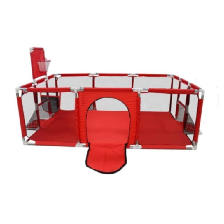 Playpen Baby Play Ground Rectangle Fence 120x180x65cm Red | 524 4 r