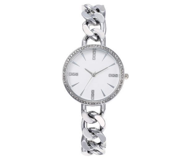 Ladies Elegant Fashion Quartz Wristwatch - Silver | JPN3927
