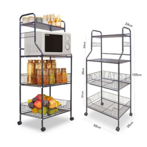 Kitchen Shelf Storage Rack 45x35x115cm | 539 26 bl