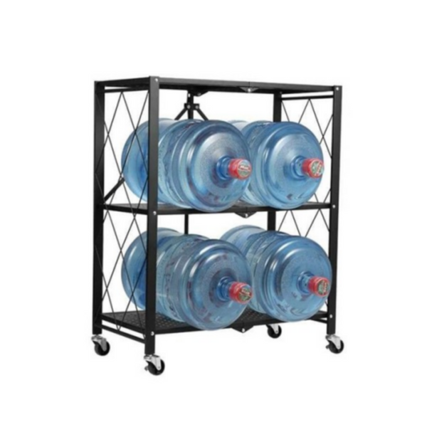 Kitchen Multifunctional Folding 3 Shelf-Black 35x70x85cm | 539