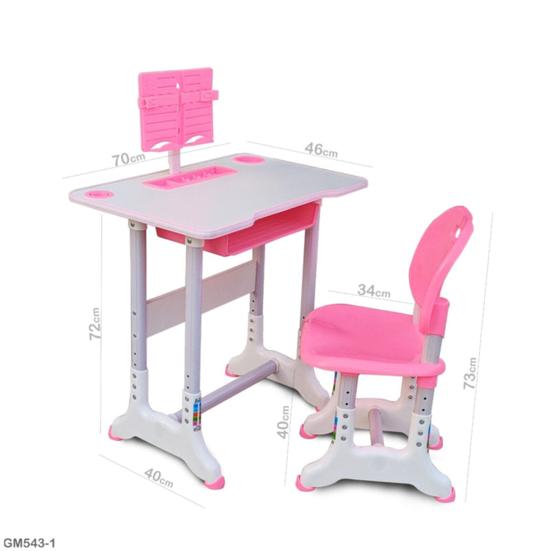 Adjustable Kid Study Table Pink | 543 1 p