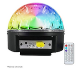 Disco LED Stage Light Crystal Magic Ball Lamp, Portable Wireless Bluetooth Speaker, Auto Flash Rotating RGB Strobe Light | JPO6504